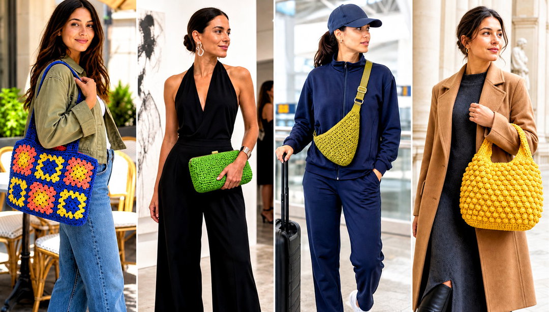 25 Crochet Bag Outfit Ideas for Casual Weekend Plans