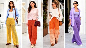 25 Crochet Baggy Pants Outfit Ideas for Relaxed Dressing