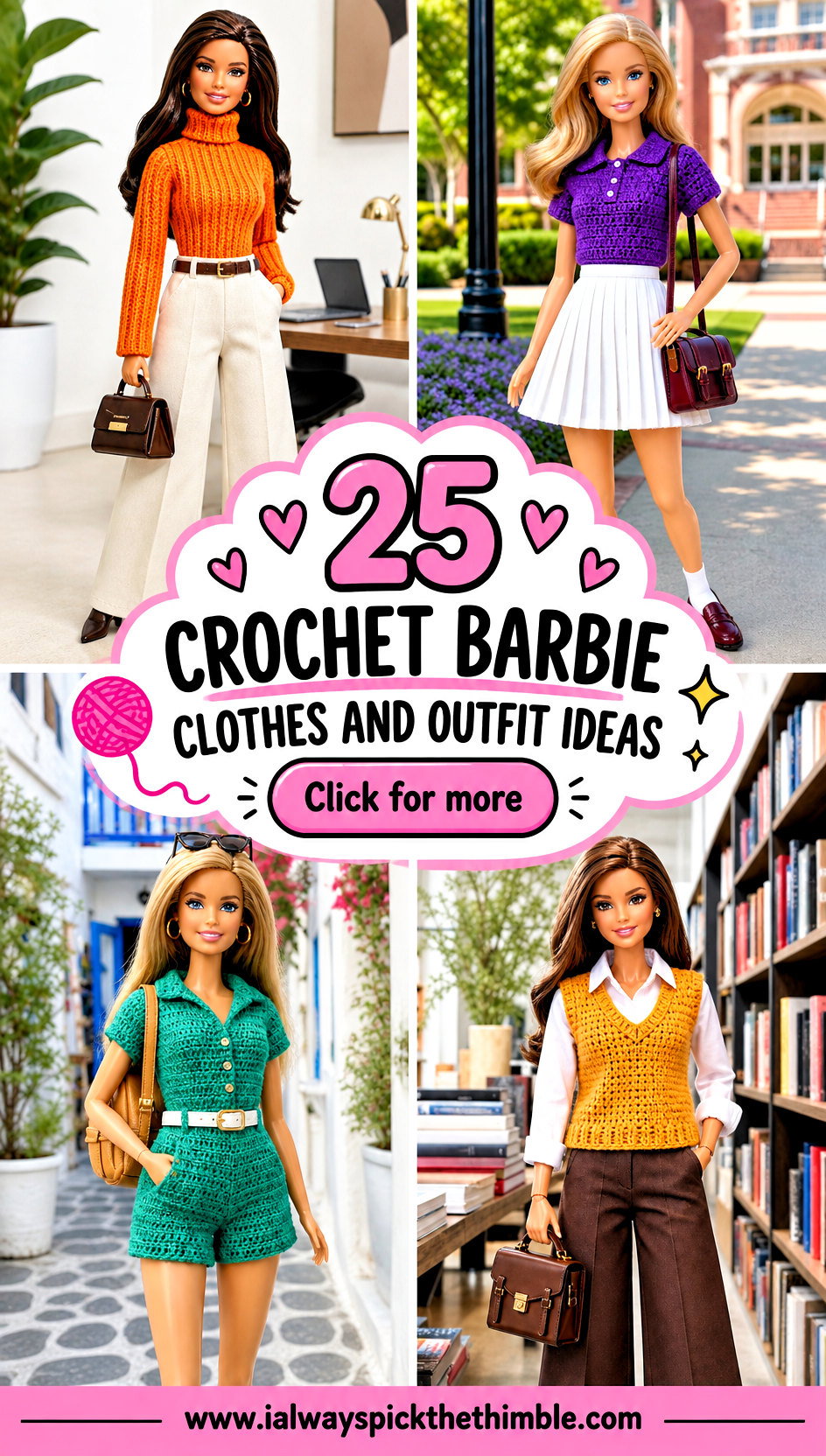 25 Crochet Barbie Clothes and Outfit Ideas for Playtime - 25 Crochet Barbie Clothes and Outfit Ideas for Playtime