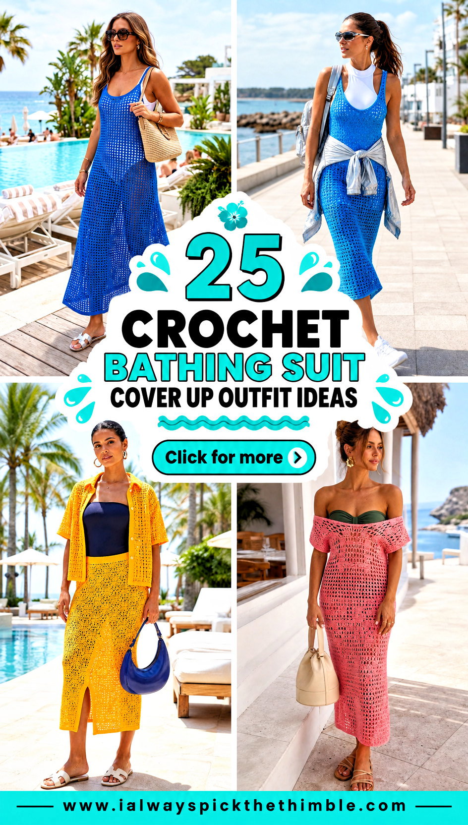 25 Crochet Bathing Suit Cover Up Outfit Ideas for Pool Days - 25 Crochet Bathing Suit Cover Up Outfit Ideas for Pool Days