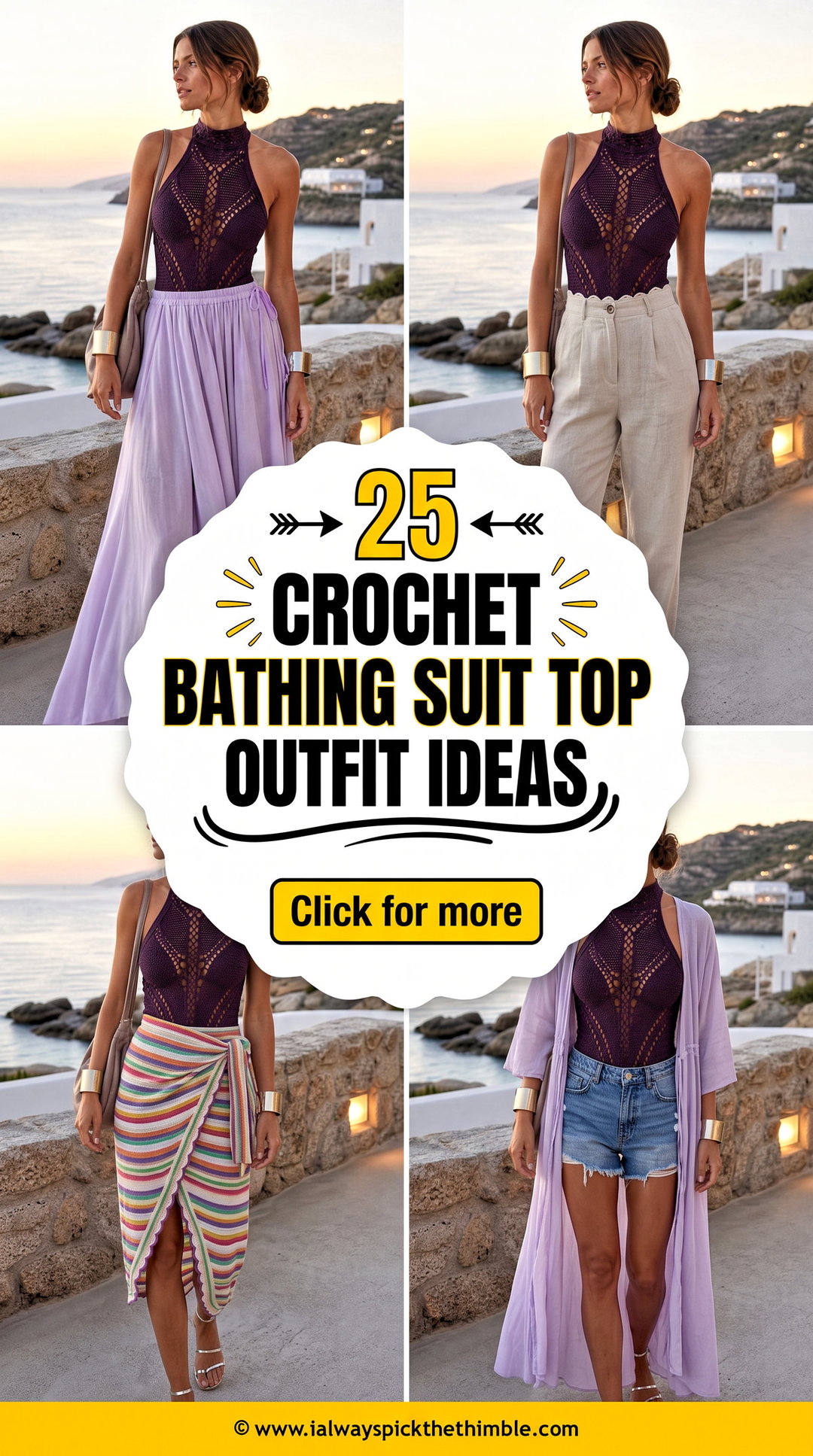 25 Crochet Bathing Suit Top Outfit Ideas for Summer Travel - 25 Crochet Bathing Suit Top Outfit Ideas for Summer Travel