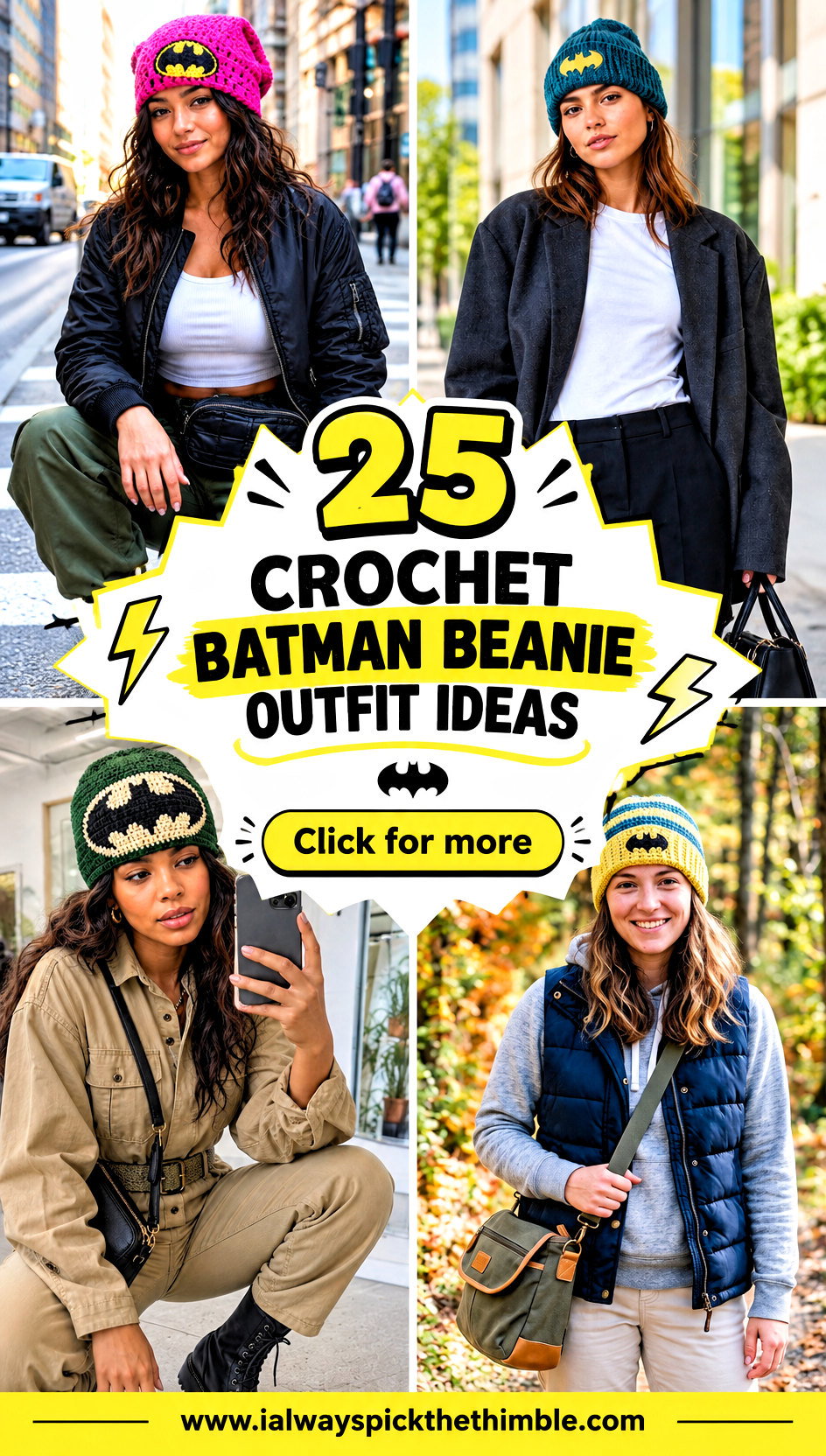 25 Crochet Batman Beanie Outfit Ideas for Cozy Fan Looks - 25 Crochet Batman Beanie Outfit Ideas for Cozy Fan Looks