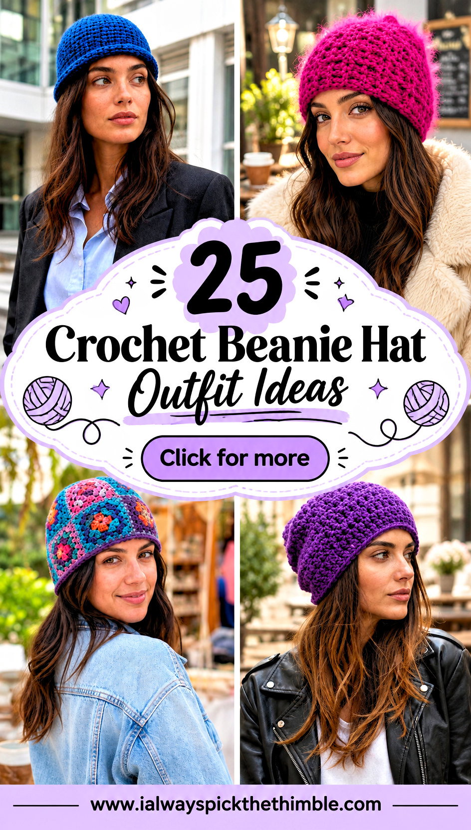 25 Crochet Beanie Hat Outfit Ideas for Cozy Weekends - 25 Crochet Beanie Hat Outfit Ideas for Cozy Weekends