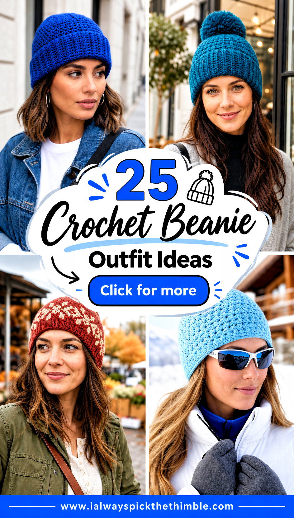 25 Crochet Beanie Outfit Ideas for Everyday Street Style - 25 Crochet Beanie Outfit Ideas for Everyday Street Style