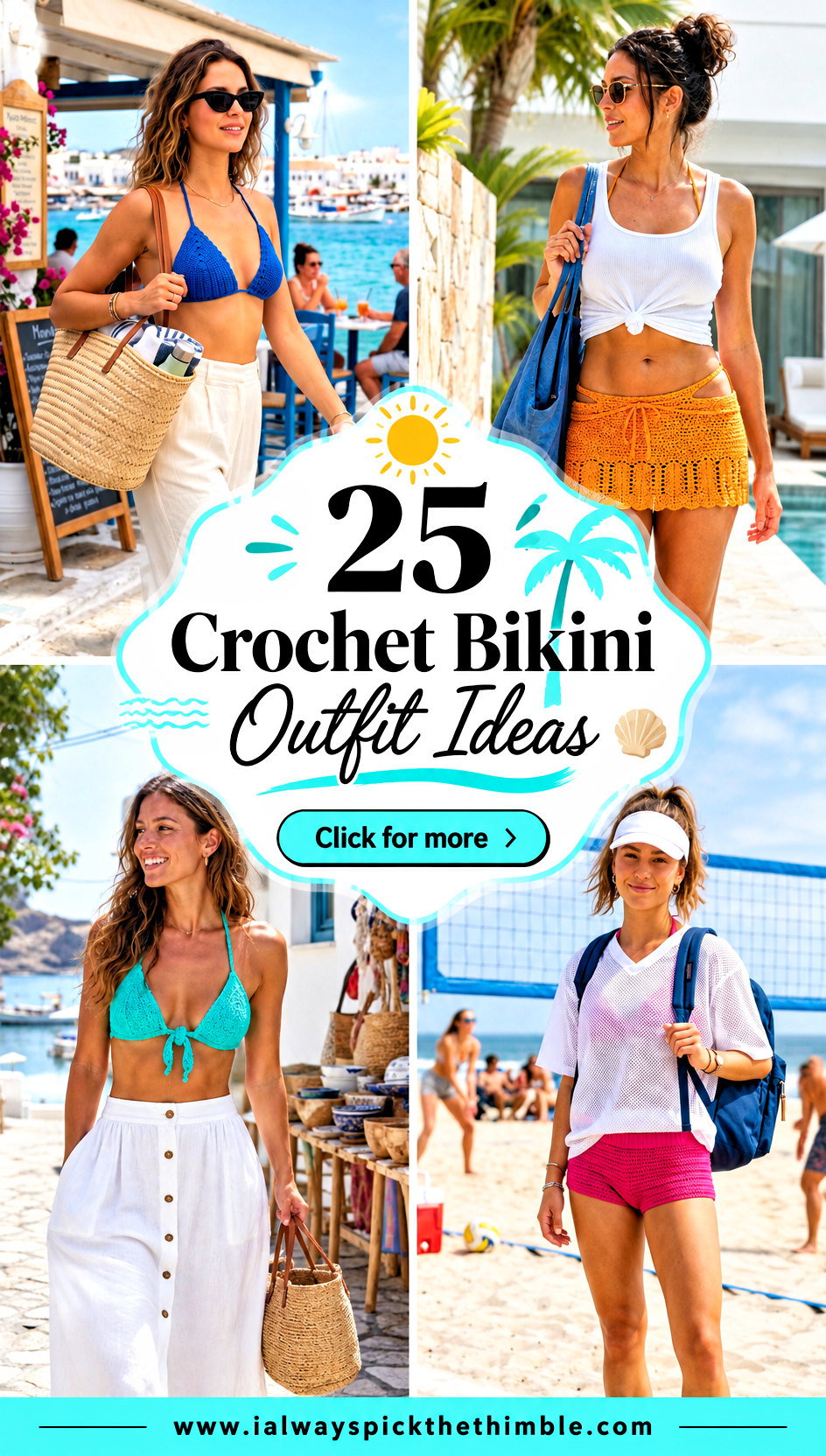 25 Crochet Bikini Outfit Ideas for Sunny Beach Days - 25 Crochet Bikini Outfit Ideas for Sunny Beach Days