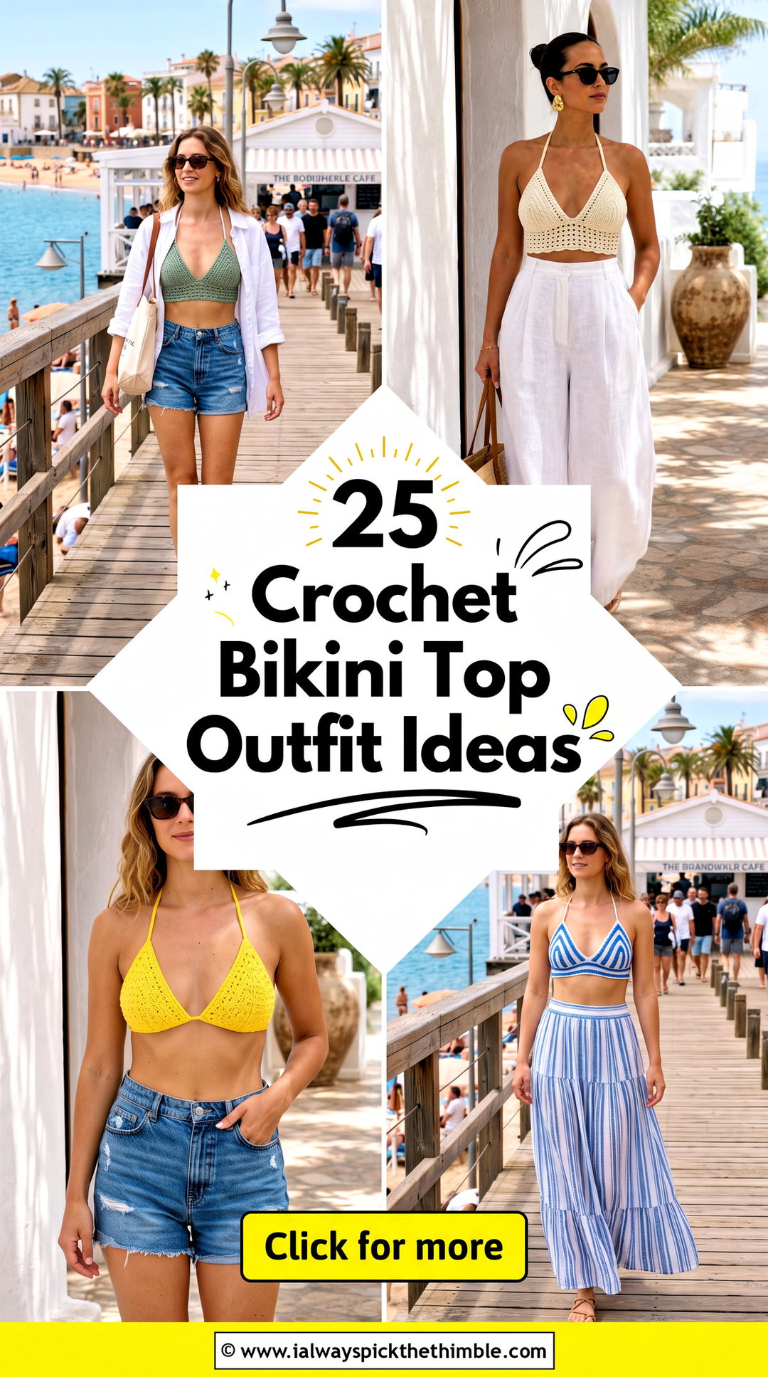 25 Crochet Bikini Top Outfit Ideas for Relaxed Summer Days - 25 Crochet Bikini Top Outfit Ideas for Relaxed Summer Days