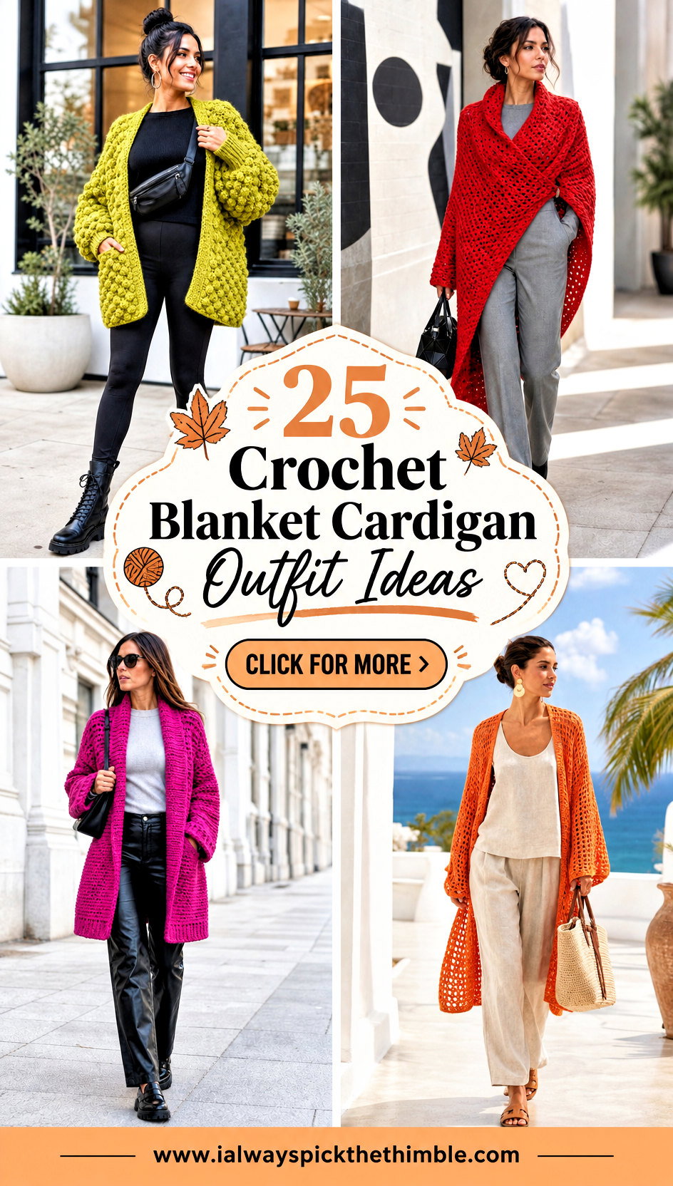 25 Crochet Blanket Cardigan Outfit Ideas for Cool Days - 25 Crochet Blanket Cardigan Outfit Ideas for Cool Days