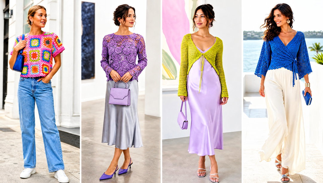 25 Crochet Blouse Outfit Ideas for Vintage-Inspired Looks