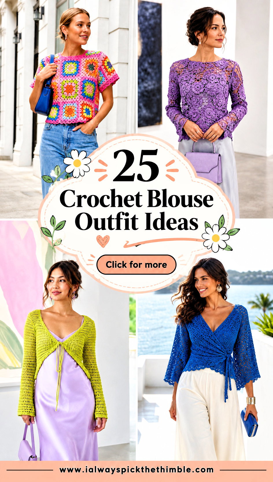 25 Crochet Blouse Outfit Ideas for Vintage-Inspired Looks - 25 Crochet Blouse Outfit Ideas for Vintage-Inspired Looks