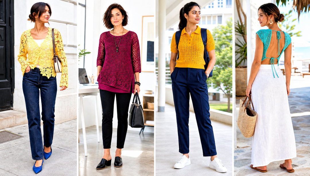 25 Crochet Blouse for Women Outfit Ideas for Daily Wear