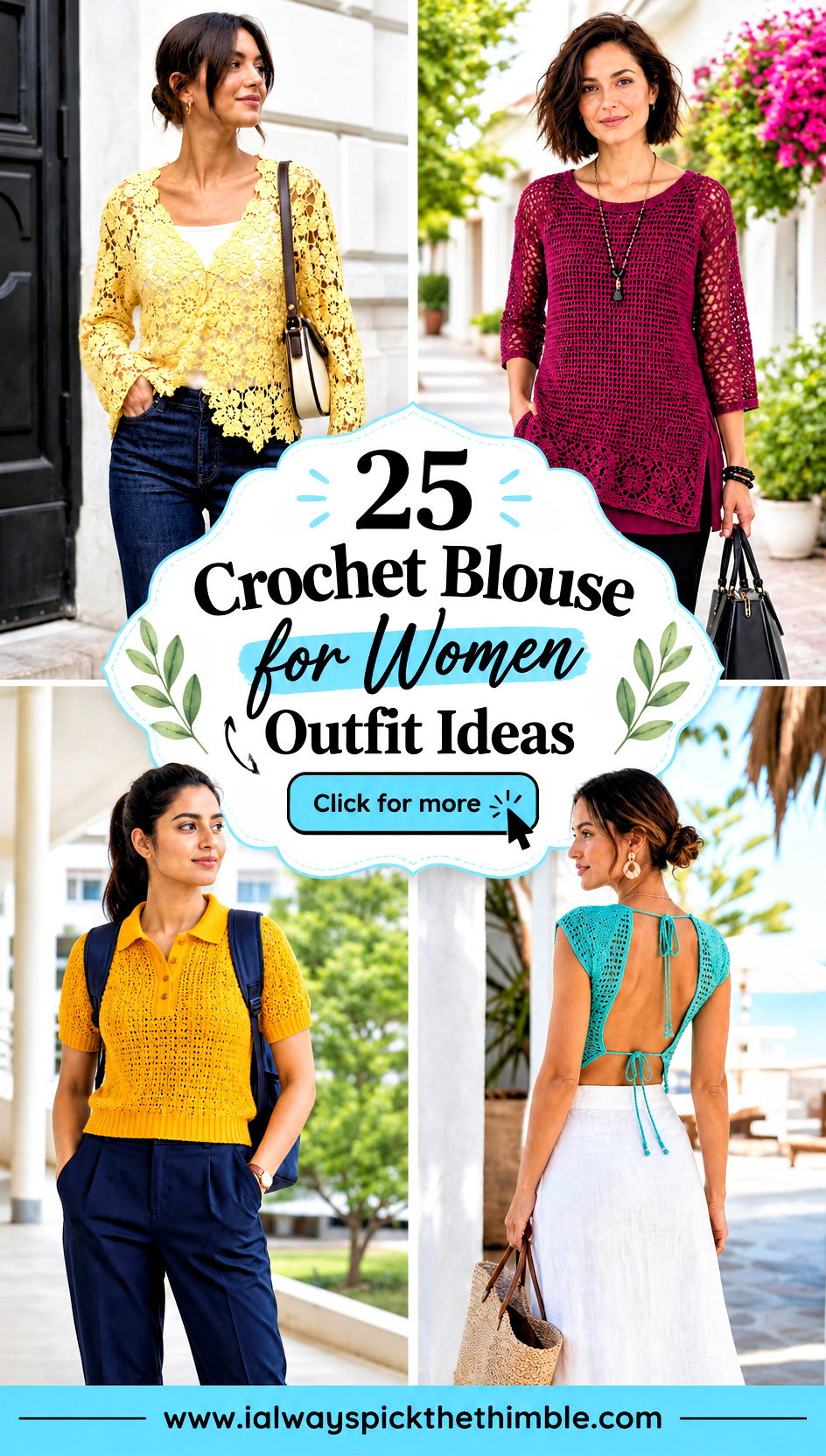 25 Crochet Blouse for Women Outfit Ideas for Daily Wear - 25 Crochet Blouse for Women Outfit Ideas for Daily Wear