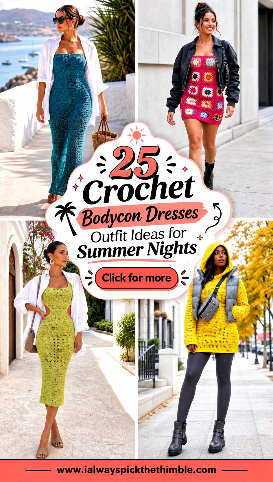 25 Crochet Bodycon Dresses Outfit Ideas for Summer Nights - 25 Crochet Bodycon Dresses Outfit Ideas for Summer Nights