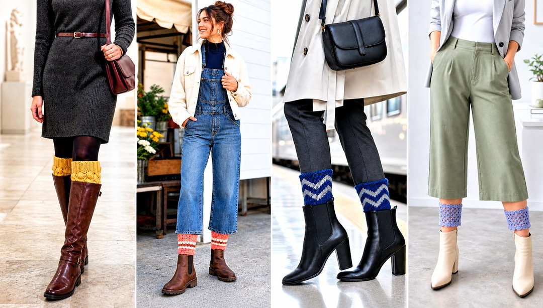 25 Crochet Boot Cuffs Outfit Ideas for Cozy Fall Walks