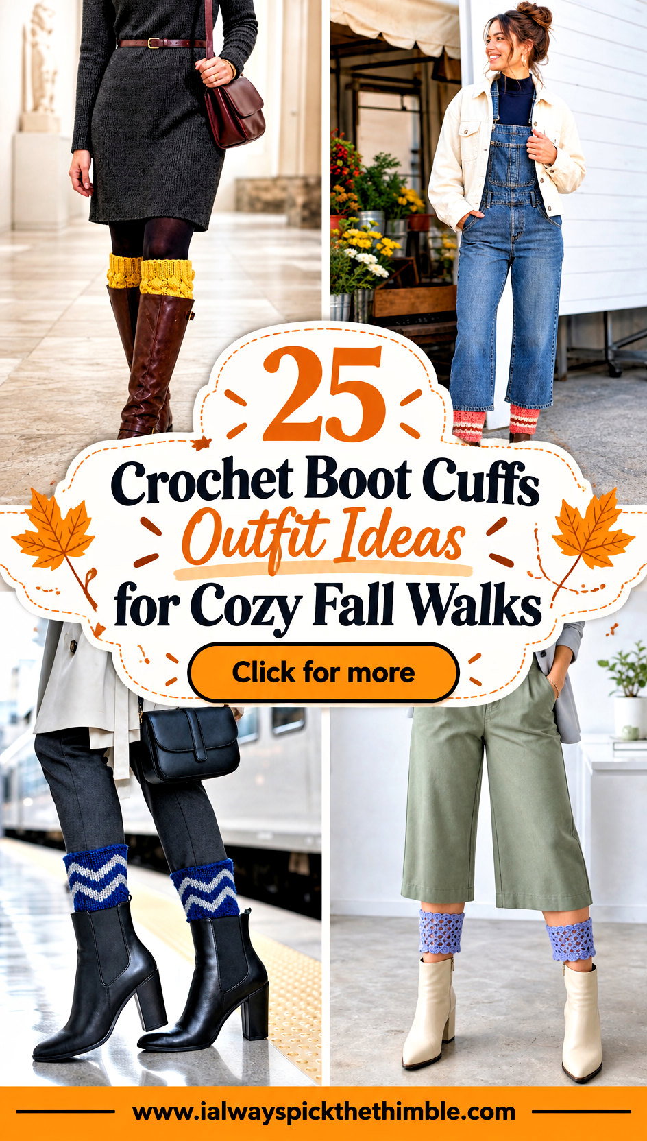 25 Crochet Boot Cuffs Outfit Ideas for Cozy Fall Walks - 25 Crochet Boot Cuffs Outfit Ideas for Cozy Fall Walks