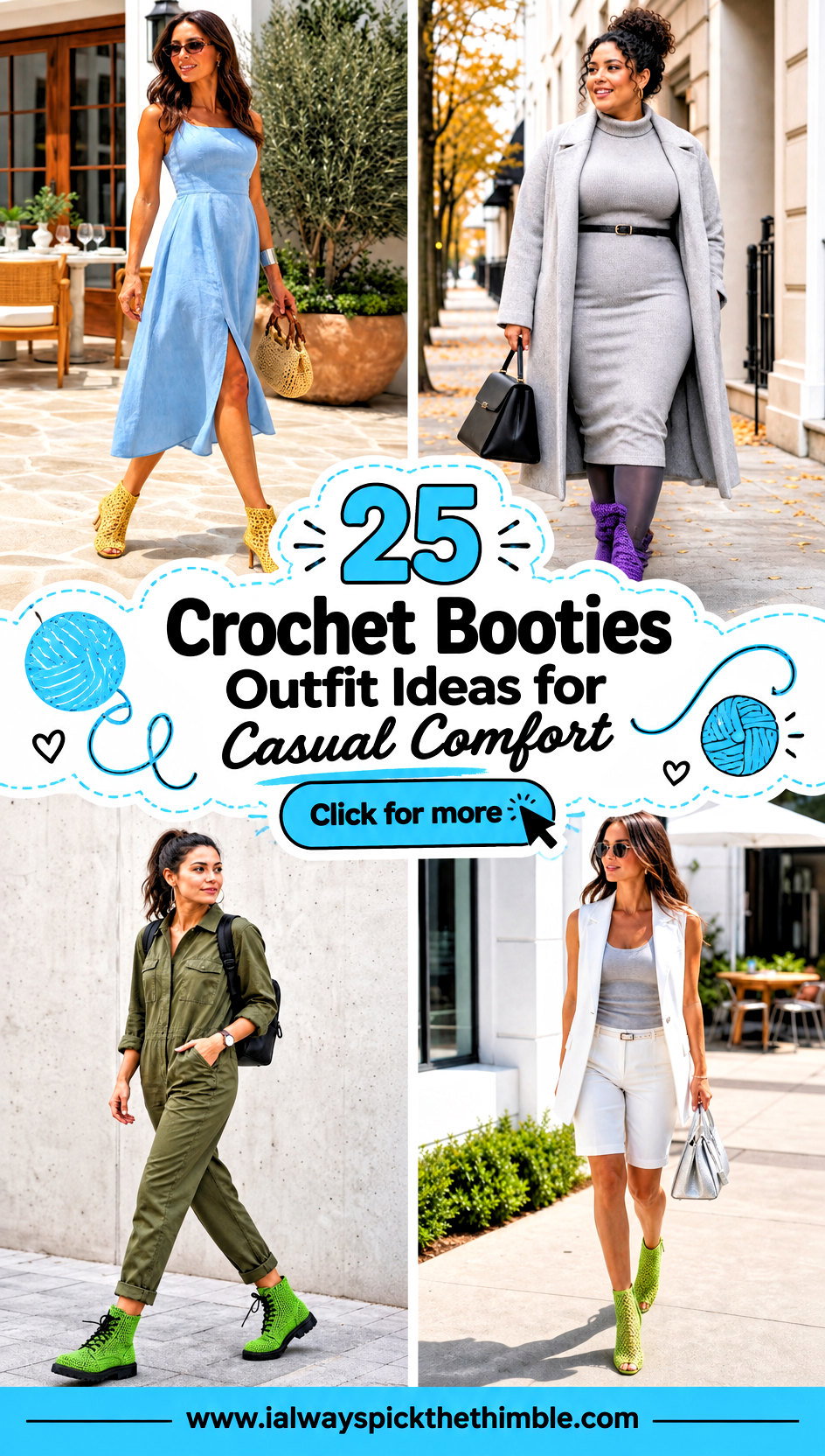25 Crochet Booties Outfit Ideas for Casual Comfort - 25 Crochet Booties Outfit Ideas for Casual Comfort