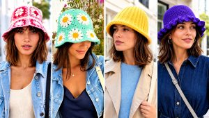 25 Crochet Bucket Hat Outfit Ideas for Playful Street Style