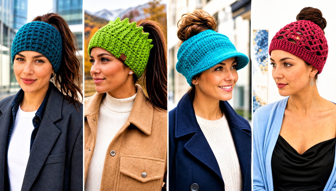 25 Crochet Bun Hat Outfit Ideas for Cold-Weather Days
