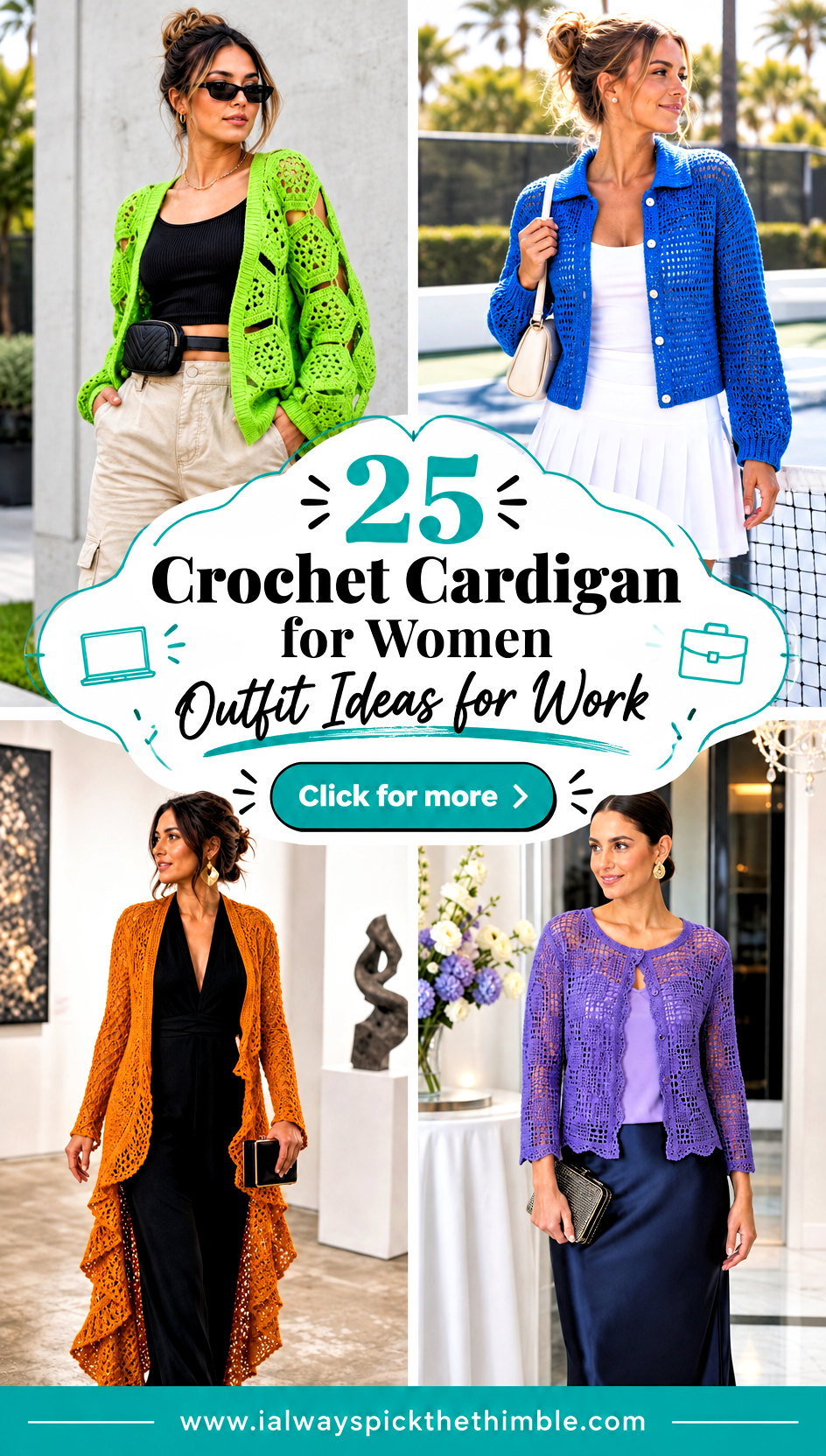 25 Crochet Cardigan for Women Outfit Ideas for Work - 25 Crochet Cardigan for Women Outfit Ideas for Work