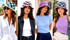 25 Crochet Checkered Bucket Hat Outfit Ideas for Sunny Days