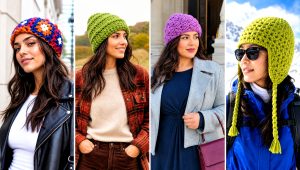 25 Crochet Chunky Beanie Outfit Ideas for Cold Weather