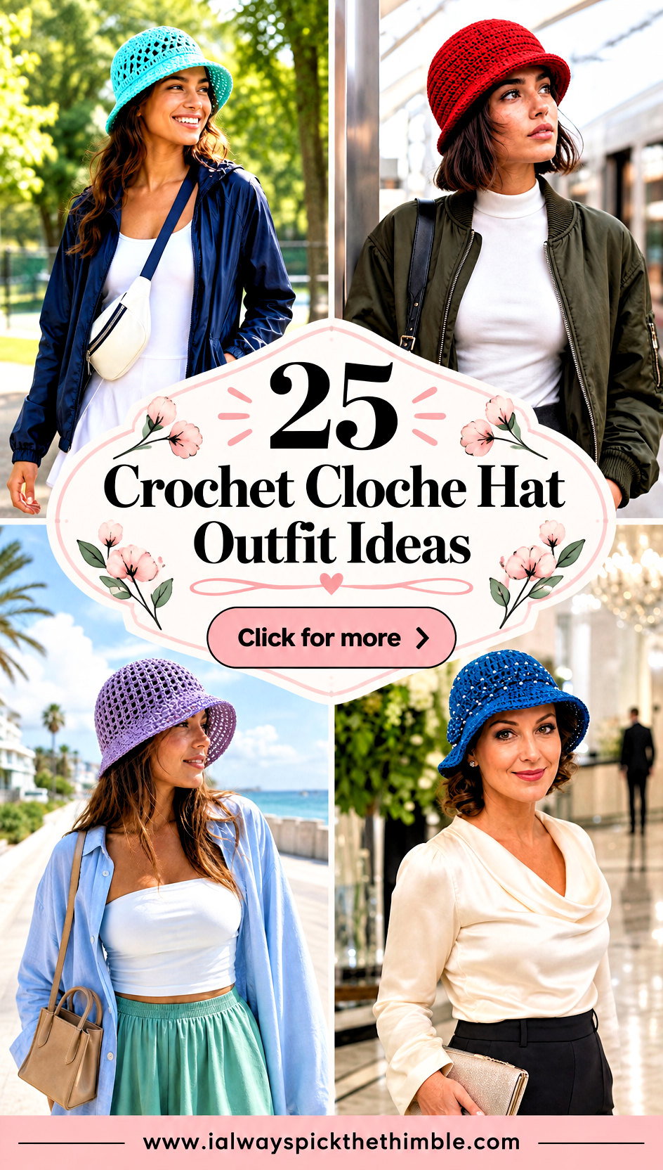25 Crochet Cloche Hat Outfit Ideas for Vintage Charm - 25 Crochet Cloche Hat Outfit Ideas for Vintage Charm
