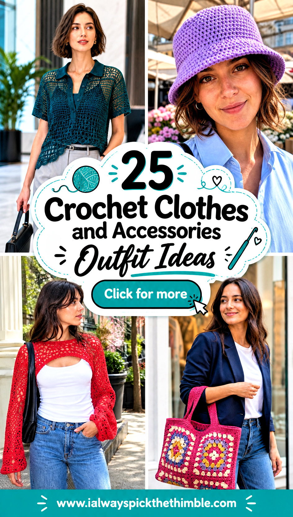 25 Crochet Clothes and Accessories Outfit Ideas to Layer - 25 Crochet Clothes and Accessories Outfit Ideas to Layer