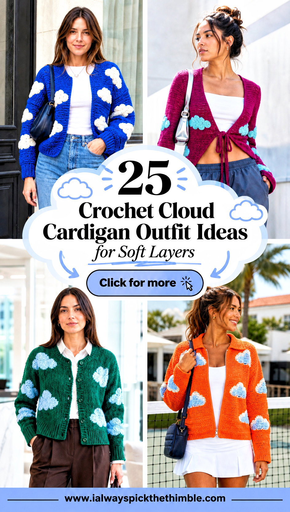 25 Crochet Cloud Cardigan Outfit Ideas for Soft Layers - 25 Crochet Cloud Cardigan Outfit Ideas for Soft Layers