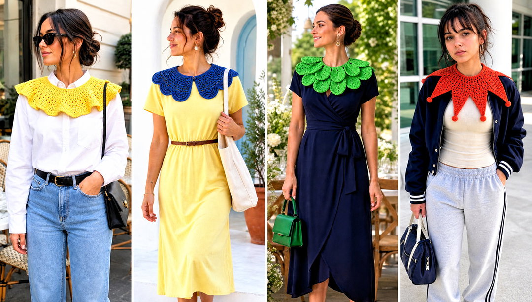 25 Crochet Clown Collar Outfit Ideas for Playful Looks