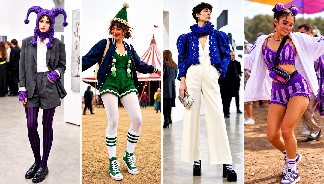 25 Crochet Clown Costume Outfit Ideas for Costume Parties