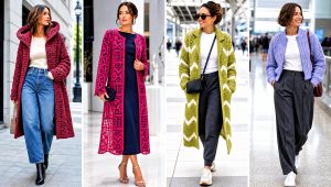 25 Crochet Coat Outfit Ideas for Cozy Fall Layering