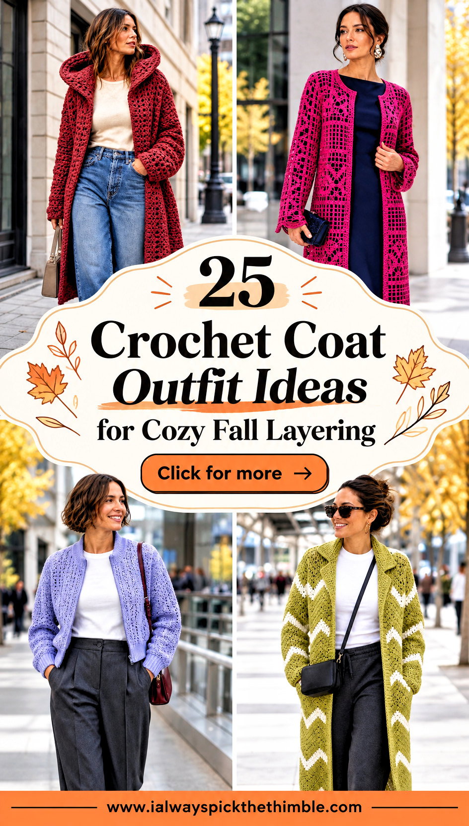25 Crochet Coat Outfit Ideas for Cozy Fall Layering - 25 Crochet Coat Outfit Ideas for Cozy Fall Layering