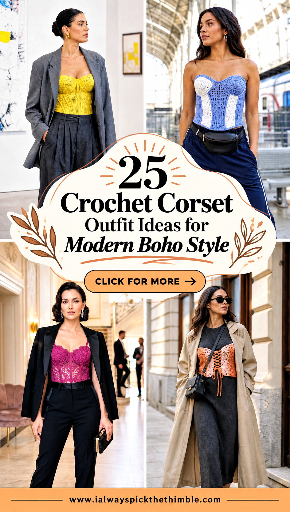 25 Crochet Corset Outfit Ideas for Modern Boho Style - 25 Crochet Corset Outfit Ideas for Modern Boho Style
