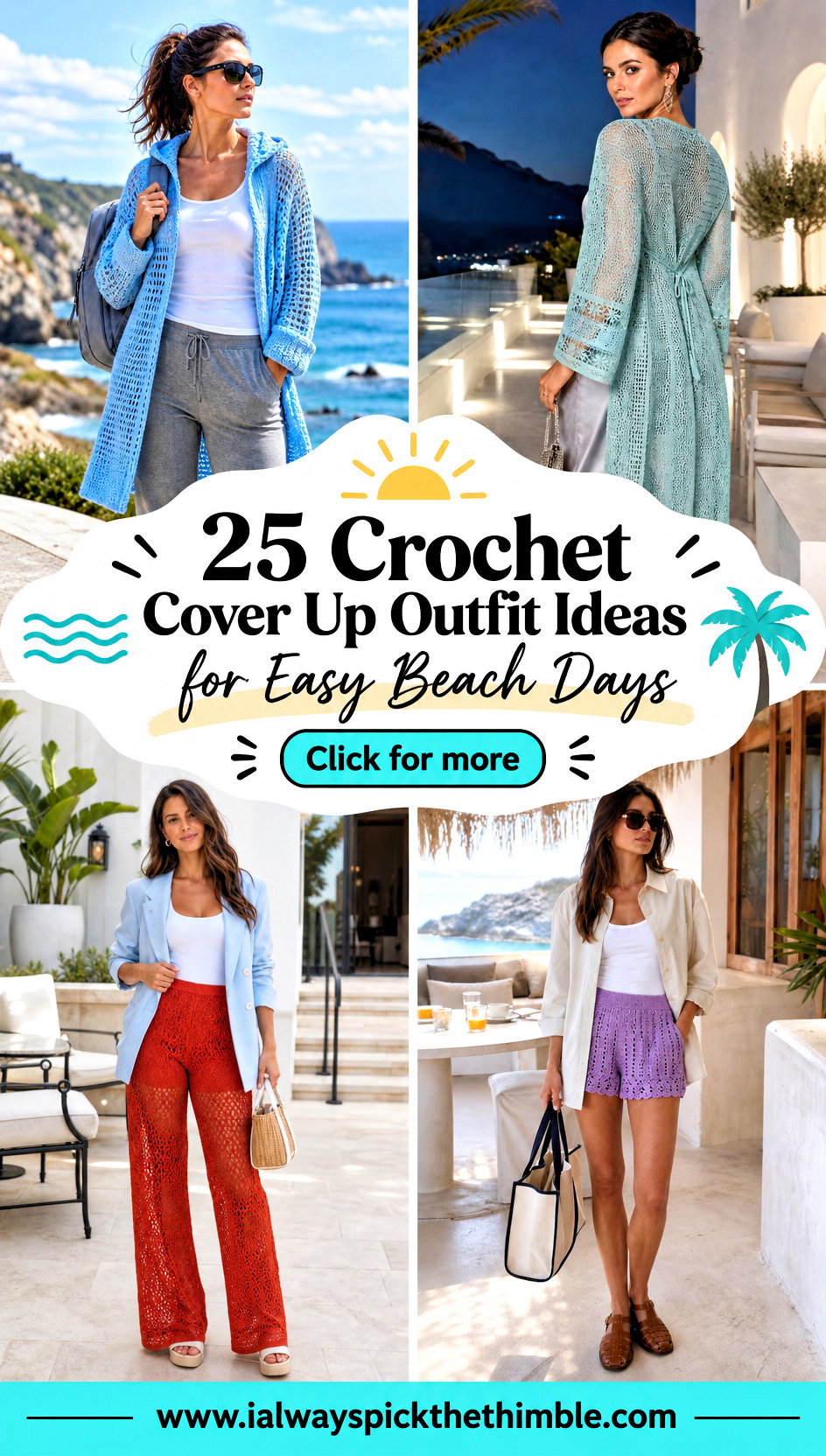 25 Crochet Cover Up Outfit Ideas for Easy Beach Days - 25 Crochet Cover Up Outfit Ideas for Easy Beach Days