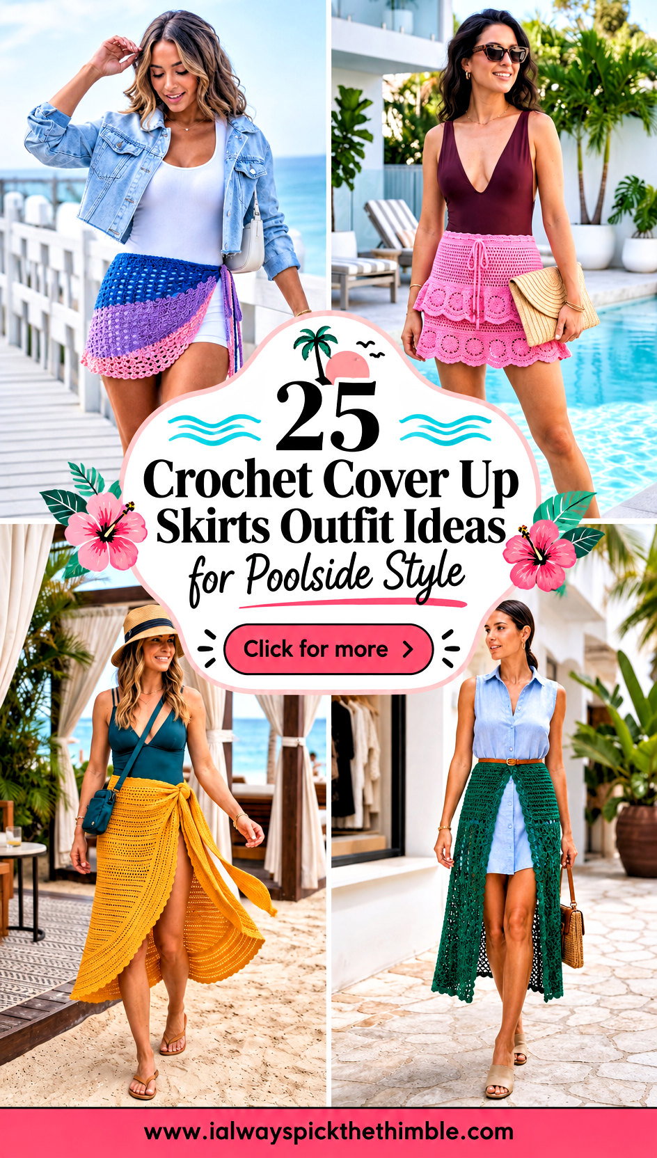 25 Crochet Cover Up Skirts Outfit Ideas for Poolside Style - 25 Crochet Cover Up Skirts Outfit Ideas for Poolside Style