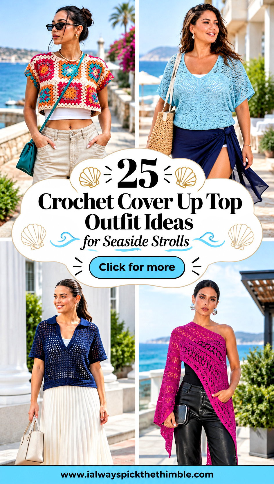 25 Crochet Cover Up Top Outfit Ideas for Seaside Strolls - 25 Crochet Cover Up Top Outfit Ideas for Seaside Strolls