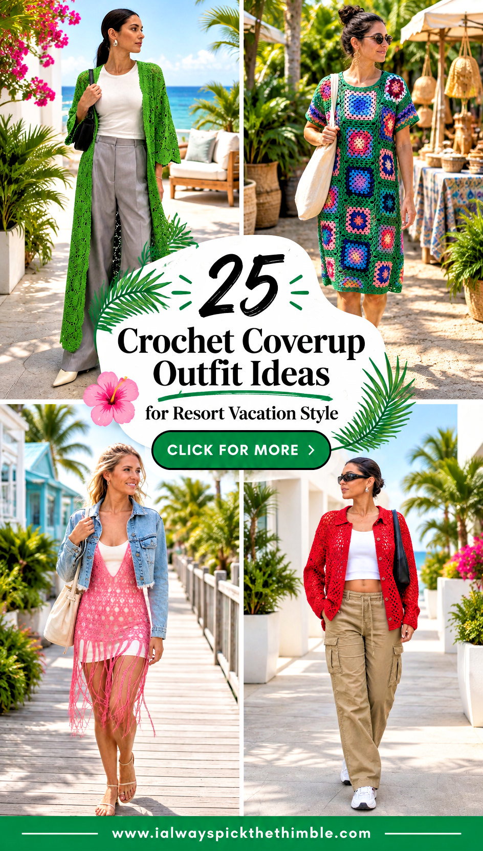 25 Crochet Coverup Outfit Ideas for Resort Vacation Style - 25 Crochet Coverup Outfit Ideas for Resort Vacation Style