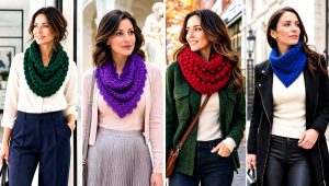 25 Crochet Cowl Scarf Outfit Ideas for Crisp Fall Days