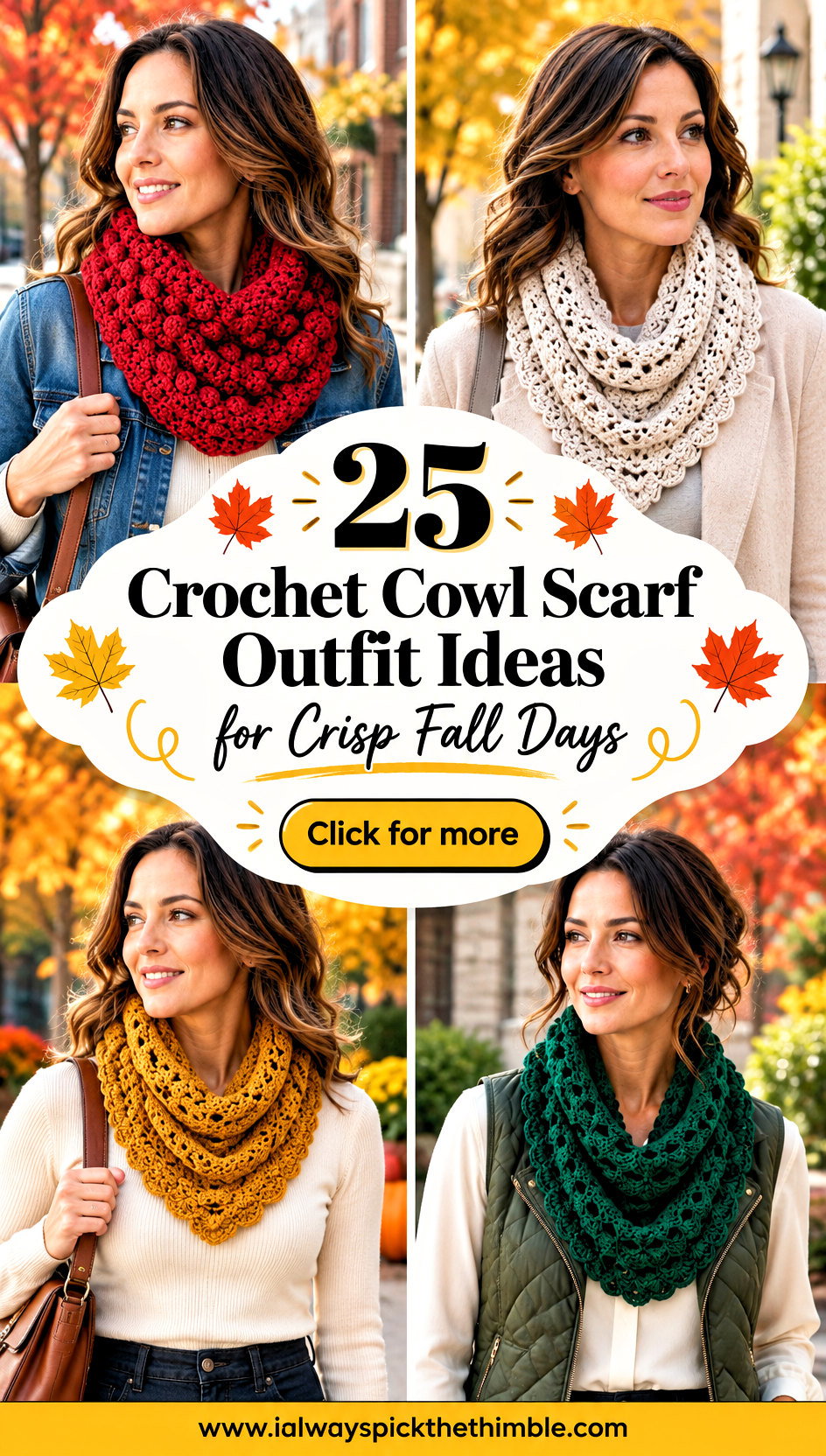 25 Crochet Cowl Scarf Outfit Ideas for Crisp Fall Days - 25 Crochet Cowl Scarf Outfit Ideas for Crisp Fall Days
