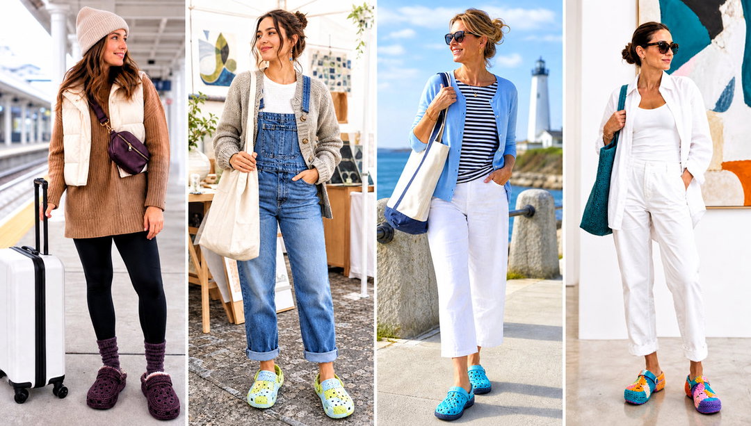 25 Crochet Crocs Shoes Outfit Ideas for Casual Weekends
