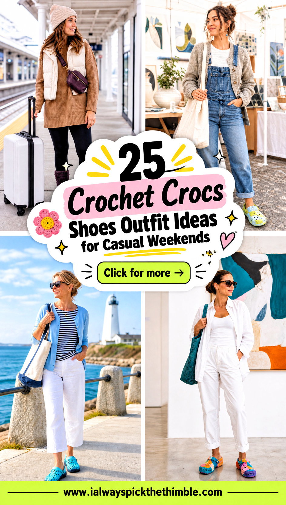 25 Crochet Crocs Shoes Outfit Ideas for Casual Weekends - 25 Crochet Crocs Shoes Outfit Ideas for Casual Weekends