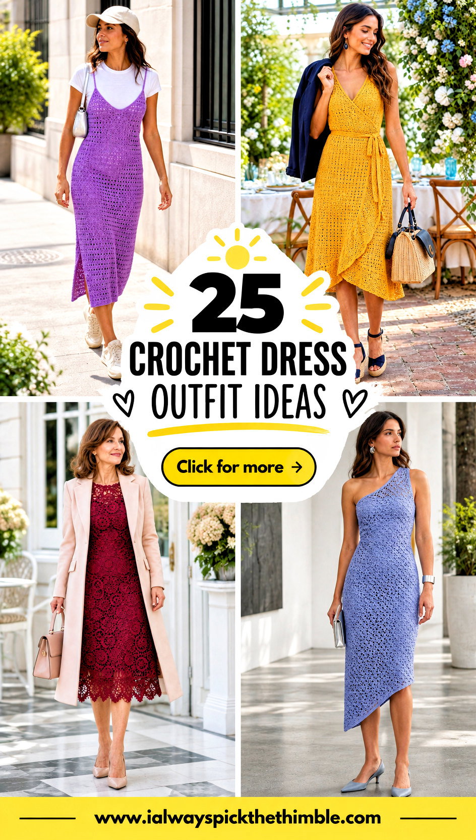 25 Crochet Dress Outfit Ideas for Everyday Summer Style - 25 Crochet Dress Outfit Ideas for Everyday Summer Style