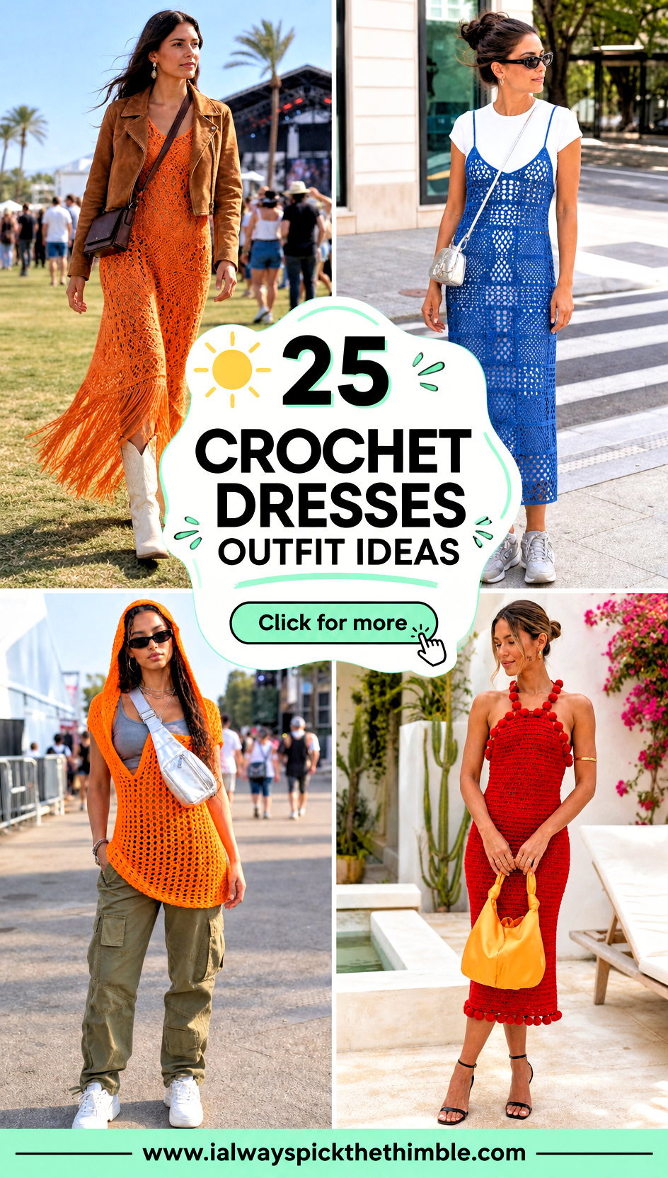 25 Crochet Dresses Outfit Ideas for Warm Weather Days - 25 Crochet Dresses Outfit Ideas for Warm Weather Days