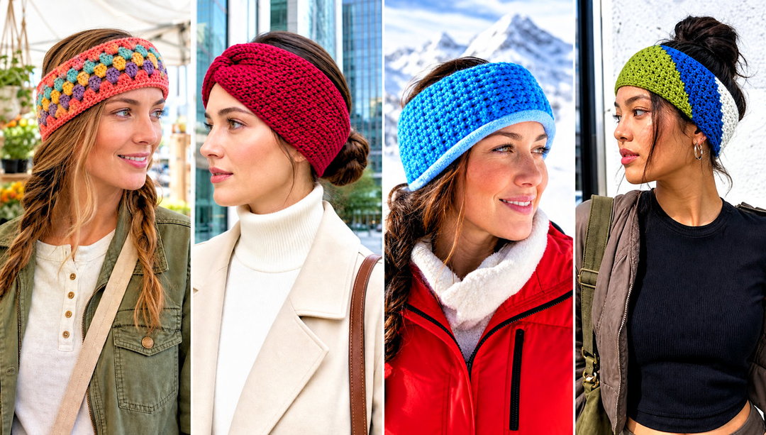 25 Crochet Ear Warmer Outfit Ideas for Cold Morning Walks