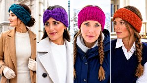 25 Crochet Ear Warmers Outfit Ideas for Snowy Weekends