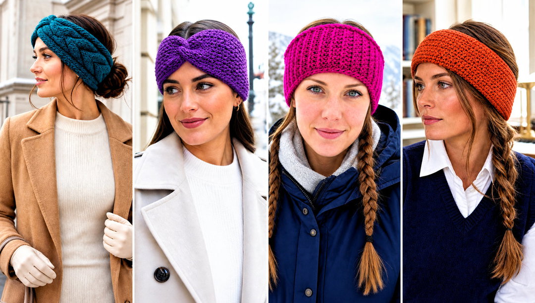 25 Crochet Ear Warmers Outfit Ideas for Snowy Weekends