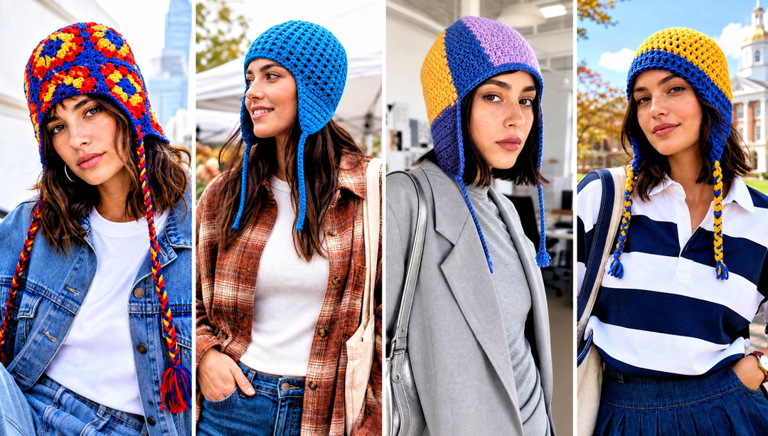 25 Crochet Earflap Hat Outfit Ideas for Winter Errands