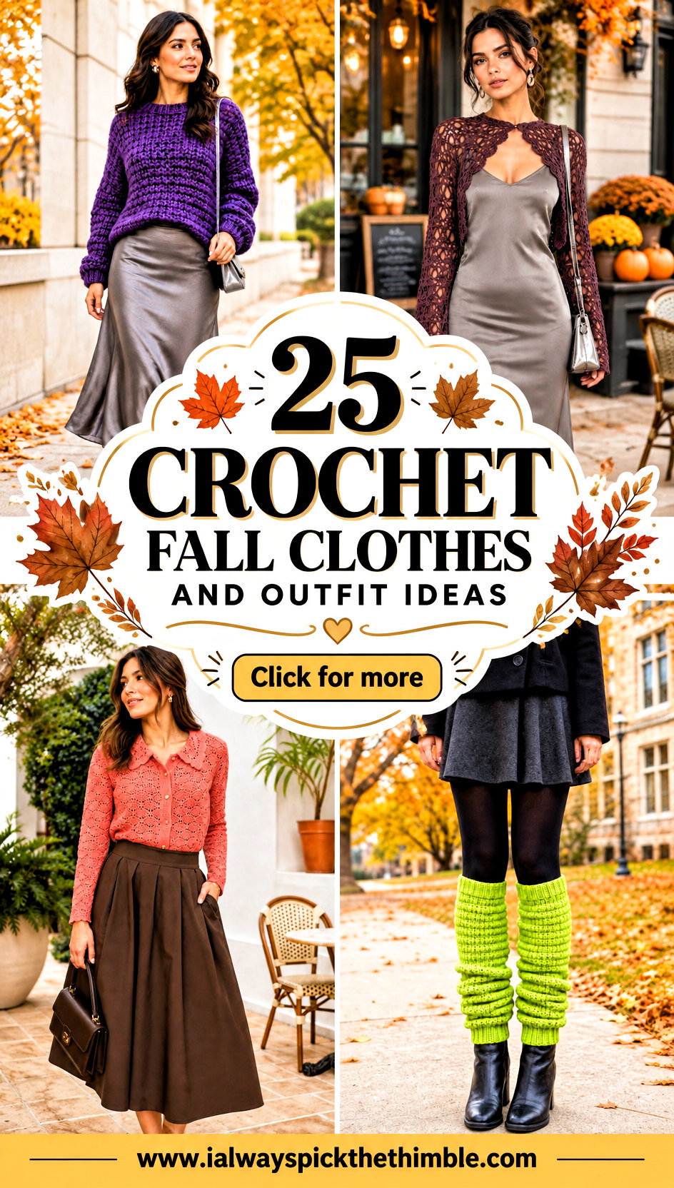 25 Crochet Fall Clothes and Outfit Ideas for Cozy Layering - 25 Crochet Fall Clothes and Outfit Ideas for Cozy Layering