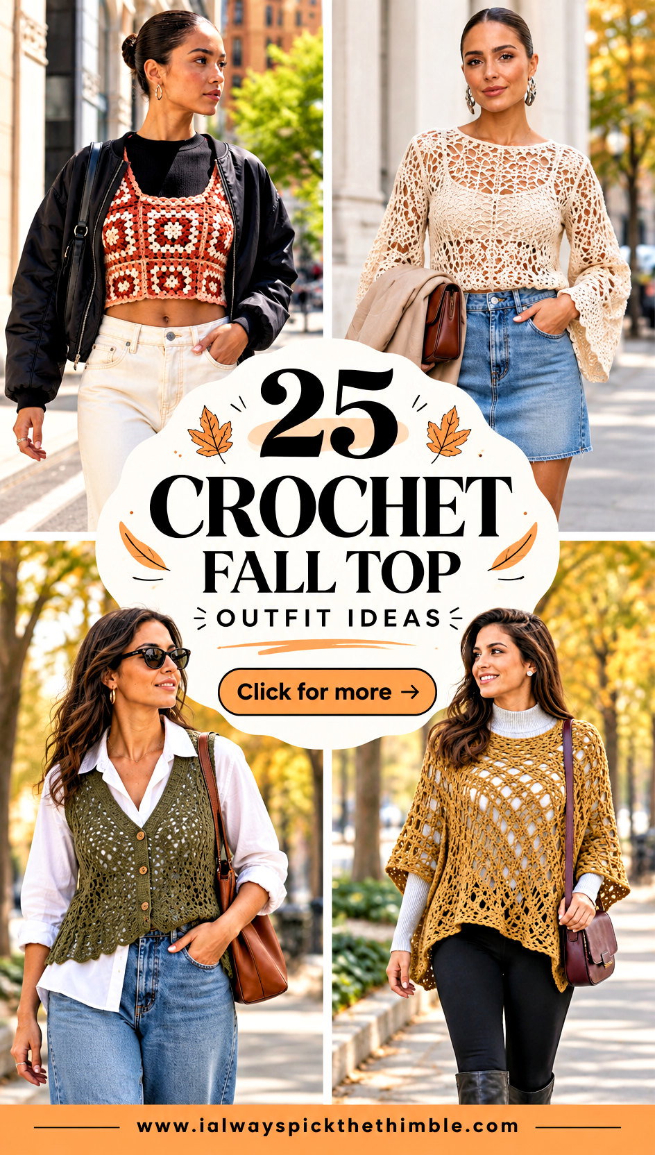 25 Crochet Fall Top Outfit Ideas for Transitional Weather - 25 Crochet Fall Top Outfit Ideas for Transitional Weather