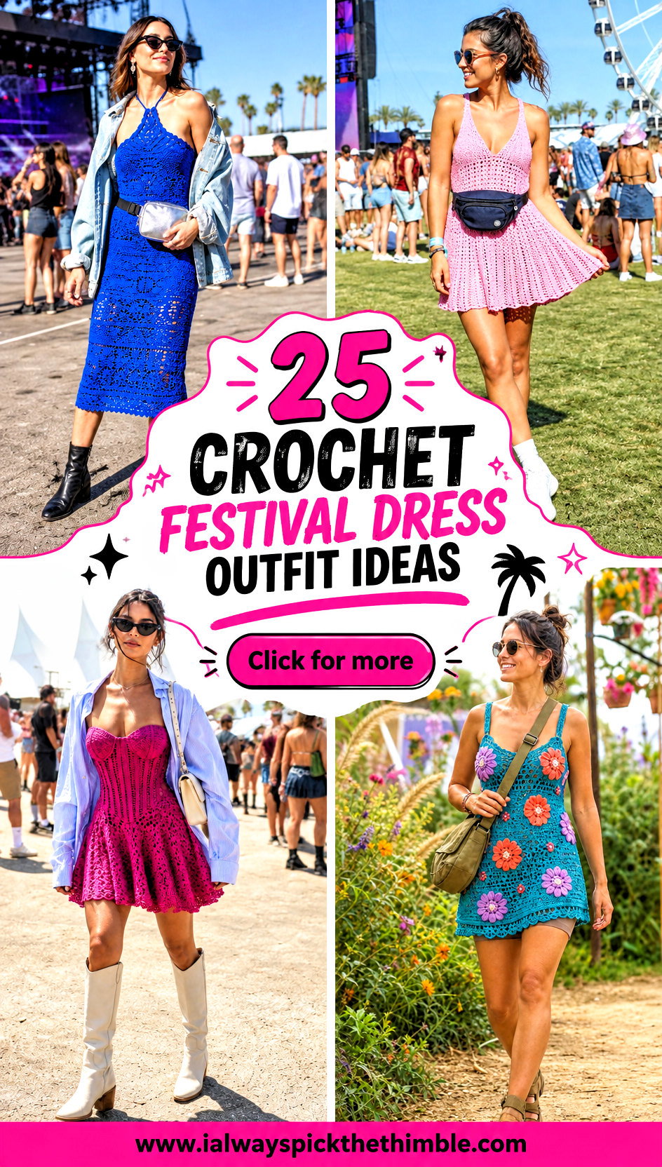 25 Crochet Festival Dress Outfit Ideas for Outdoor Concerts - 25 Crochet Festival Dress Outfit Ideas for Outdoor Concerts
