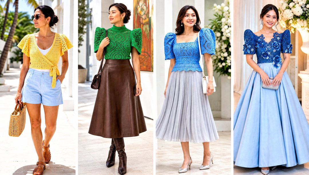 25 Crochet Filipiniana Top Outfit Ideas for Modern Elegance